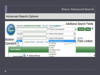 Ebsco Advanced Search

Advanced Search Options
 