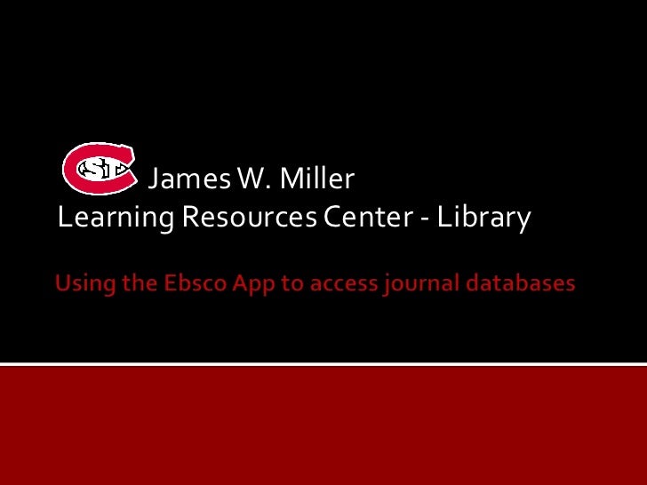 ebsco database ebsco database