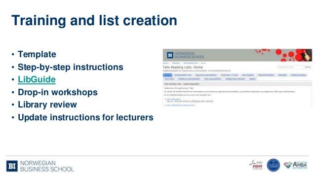 reading list template