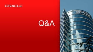 Copyright © 2012, Oracle and/or its affiliates. All rights reserved. Insert Information Protection Policy Classification from Slide 12
56
Q&A
 