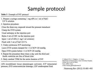 Sample protocol
 