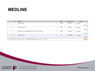 MEDLINE




          EBS presentation   5
 