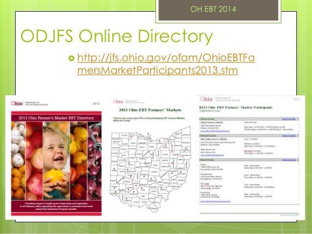 Odjfs Online | ebt 101 by melissa wolfe ohio farmer s market conference 2014 Odjfs Online | ebt 101 by melissa wolfe ohio farmer s market conference 2014