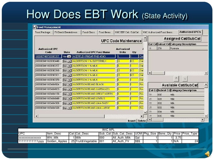 EBT WIC, Technology Description Presentation