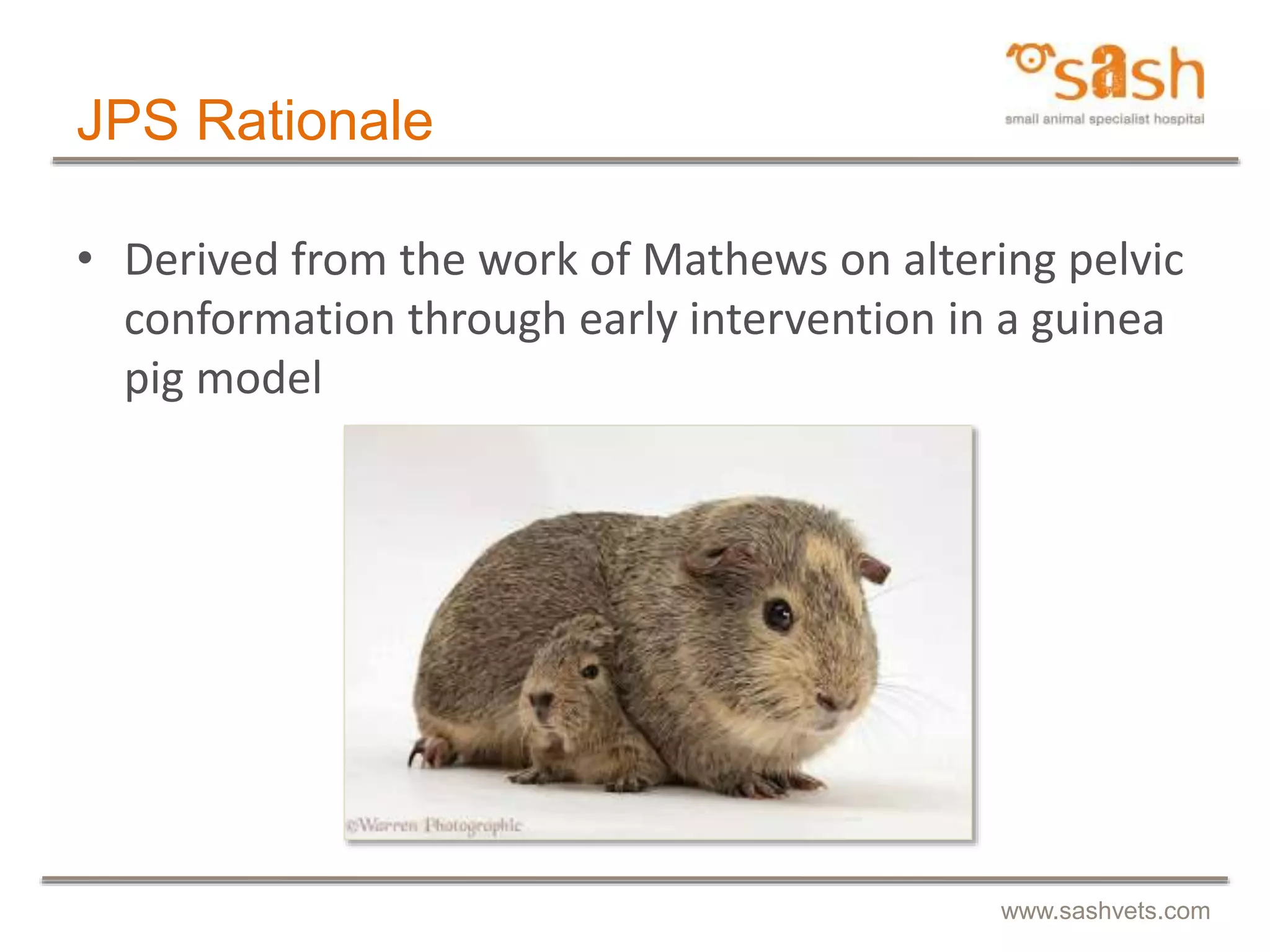 SASH : Juvenile pubic symphysiodesis by Dr Daniel R James | PPTX