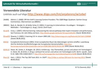 Lehrstuhl für Wirtschaftsinformatik I


       Segment 2: Technologie- und Systemanbieter




                                                    Autorentool Lectora
                                                    [Lec08]

Folie 32 • E-Business • Anja Lorenz                    © TU Chemnitz 2012
 