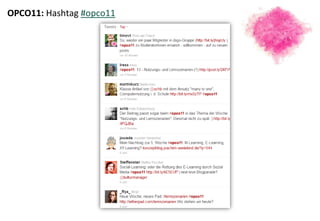 OPCO11: Hashtag #opco11
 