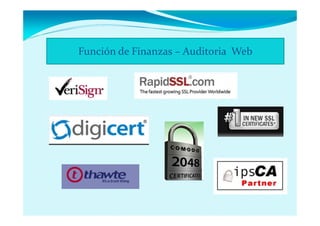 Función de Finanzas – Auditoria Web
 