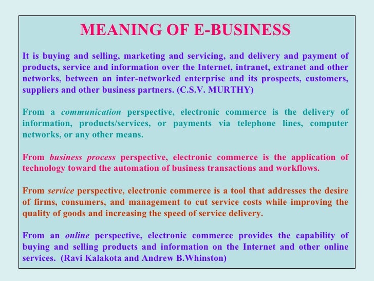 and ebussines
