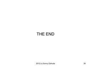 THE END




2012 (c) Sonny Zulhuda   39
 