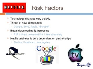 Netflix Risk Factors netflix | PPT