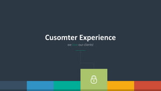 Customer 
Experience 
we love our clients! 
 