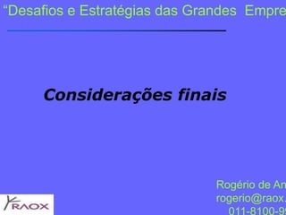 Diminuição de Custos