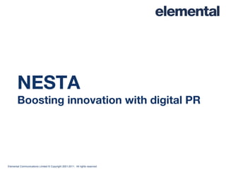 NESTA Boosting innovation with digital PR 