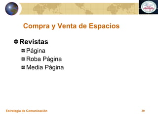 Compra y Venta de Espacios Revistas Página Roba Página  Media Página 