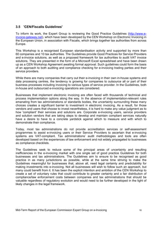 EC Mid Term Report Expert Group E Invoicing Jan09