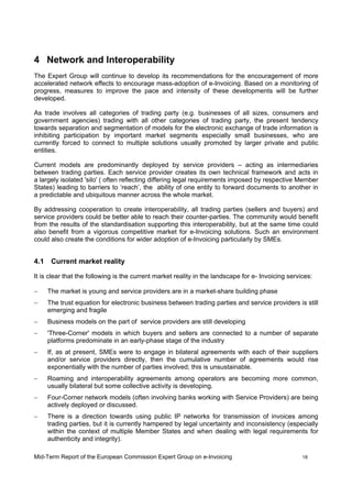EC Mid Term Report Expert Group E Invoicing Jan09