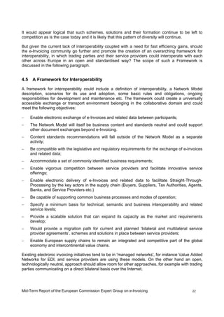 EC Mid Term Report Expert Group E Invoicing Jan09