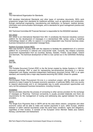 EC Mid Term Report Expert Group E Invoicing Jan09