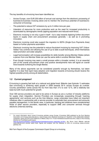 EC Mid Term Report Expert Group E Invoicing Jan09