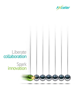 Liberate
collaboration 
Spark
innovation
 