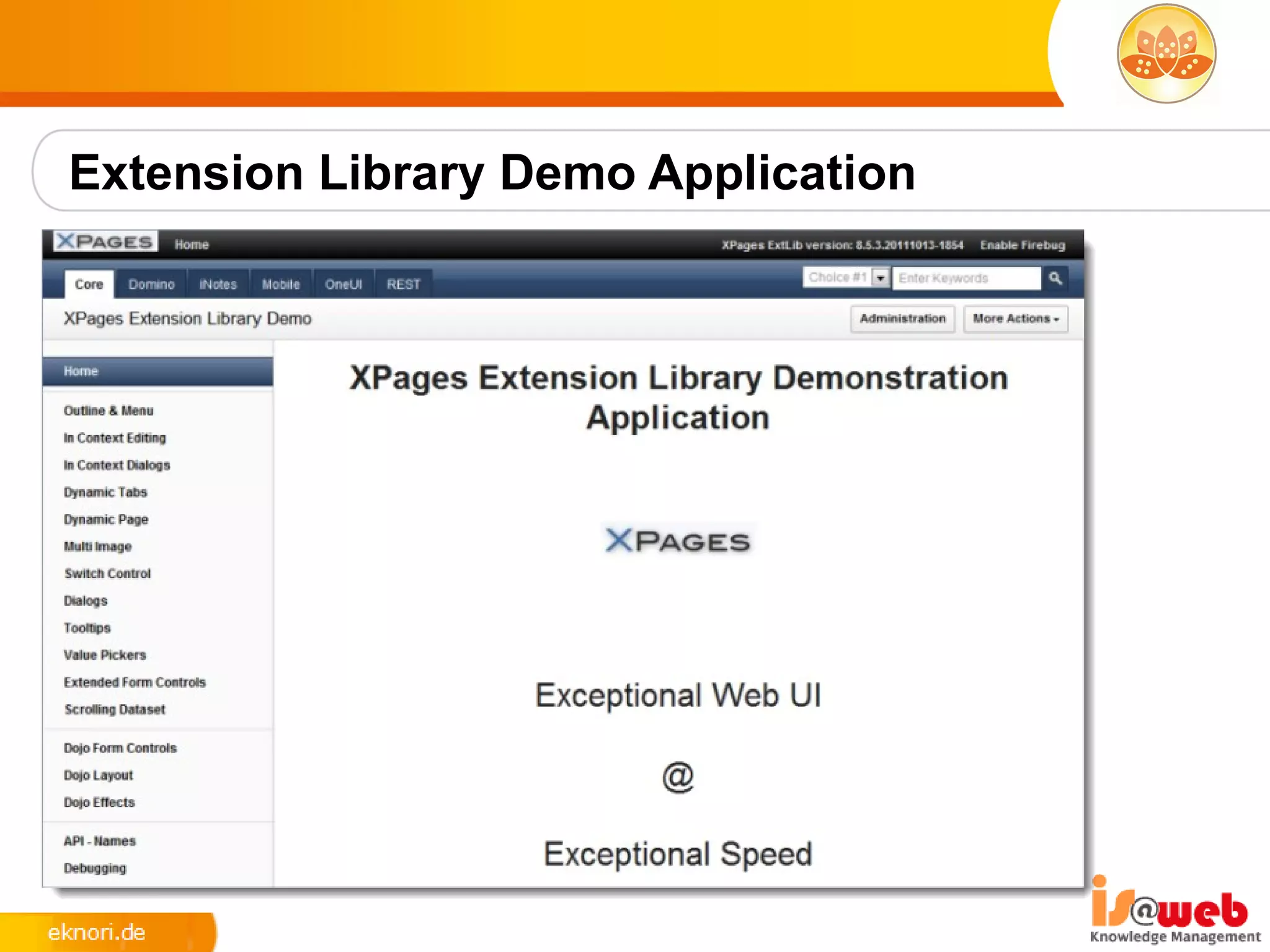 Extension Library Demo Application
 