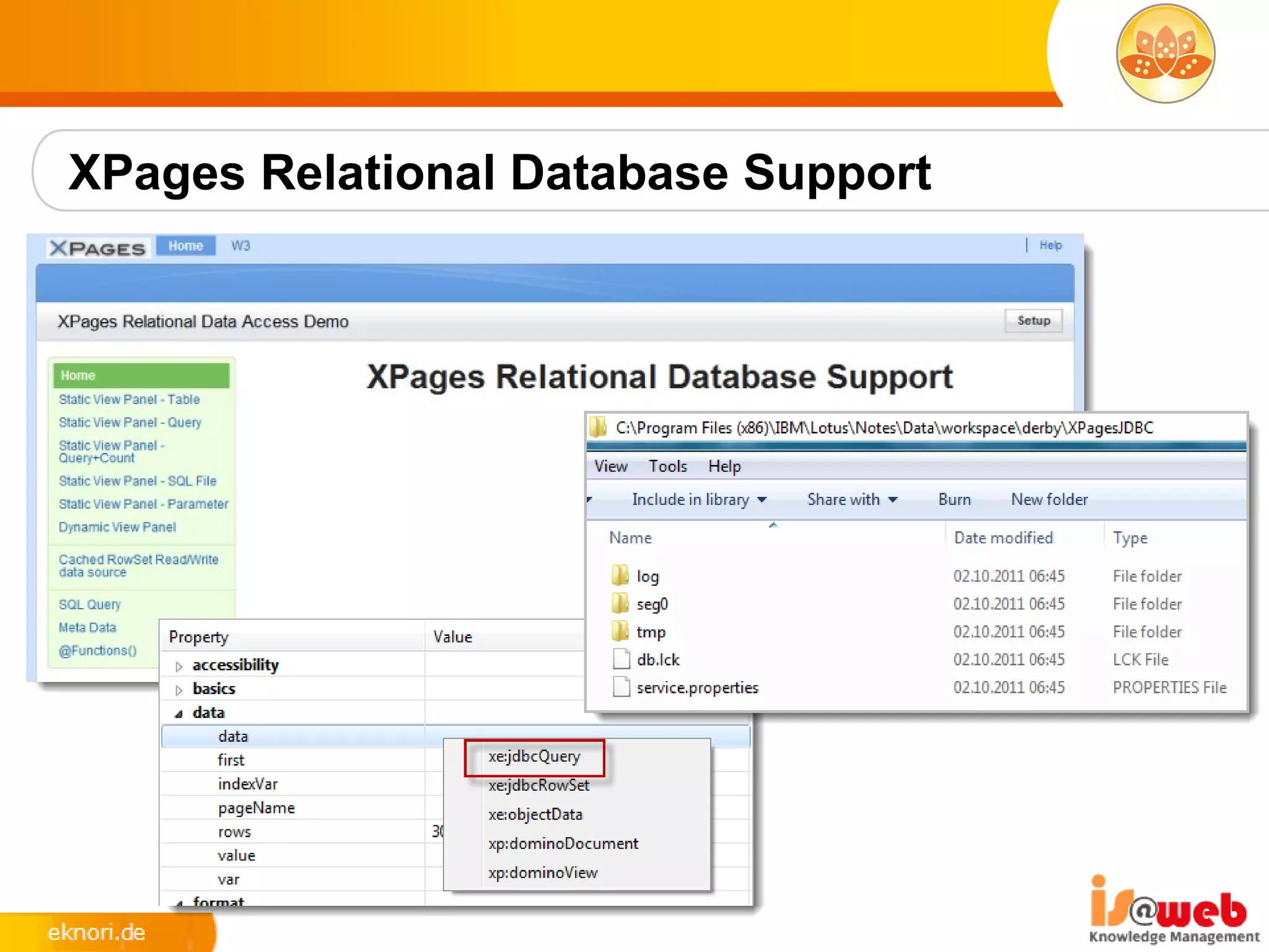 XPages Relational Database Support
 