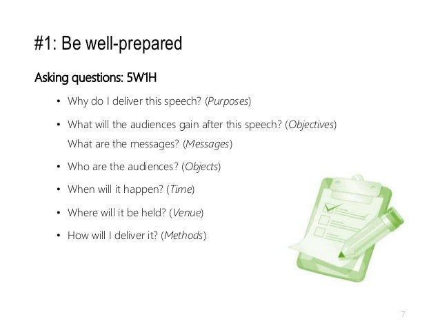 prepare a presentation