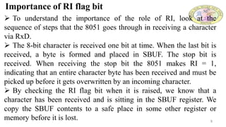Serial communication in 8051 microcontroller | PPTX