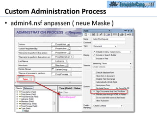 Custom Administration Processadmin4.nsf anpassen ( neue Maske )