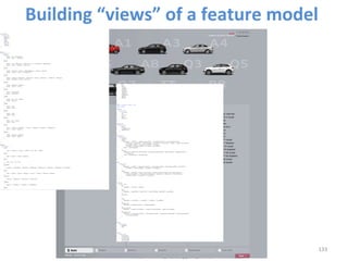 133	
  
Building	
  “views”	
  of	
  a	
  feature	
  model	
  
 