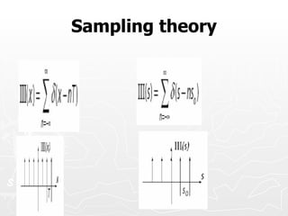 Sampling theory
 