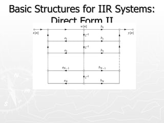 Basic Structures for IIR Systems:
          Direct Form II
 