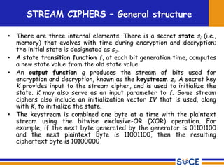 Keystream Values Comprehensive Overview of Cryptography: Symmetric and Asymmetric Key ...