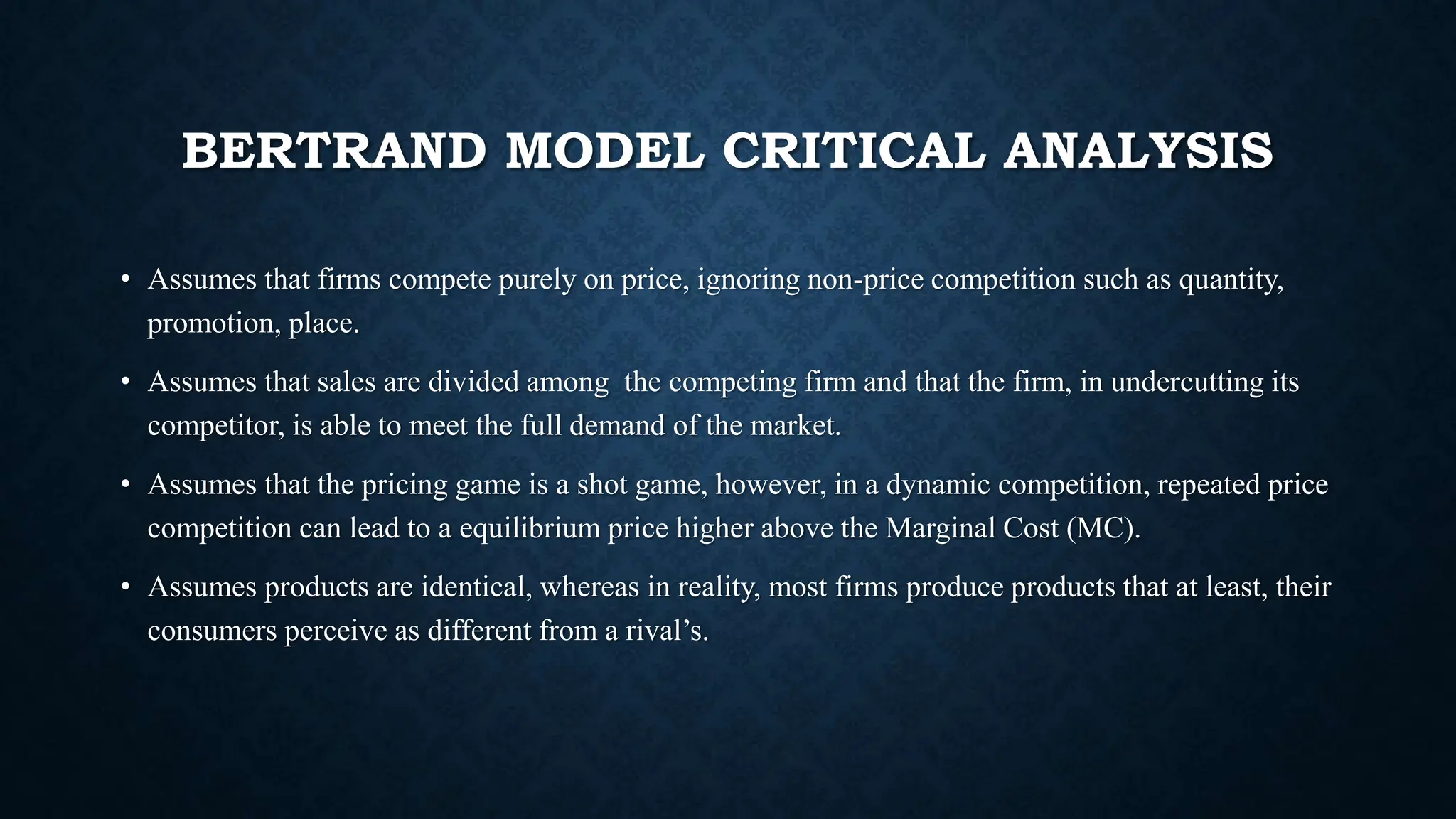 THE BERTRAND DUOPOLY MODEL IN MICROECONOMICS.pptx