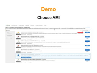 Demo
Choose AMI
 