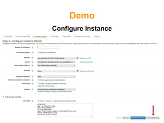 Demo
Configure Instance
 