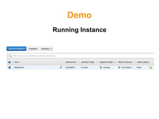 Demo
Running Instance
 