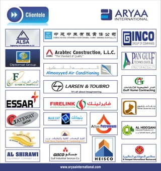 8 Clientele
Atlas Petroleum
www.aryaainternational.com
ARYAAINTERNATIONAL
 