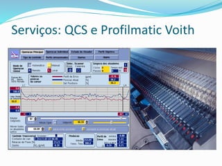 Serviços: QCS e Profilmatic Voith
 
