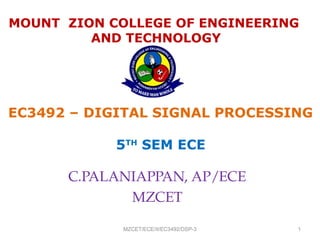 EC3492 digital signal processing - DSP - Unit 3.ppt