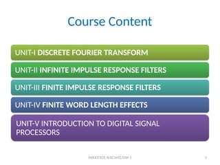EC3492EC3492 digital signal processing - DSP - Unit 3.ppt
