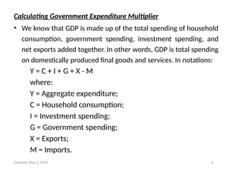 Comprehensive Analysis of Government Expenditure and Economic Impact | PPTX