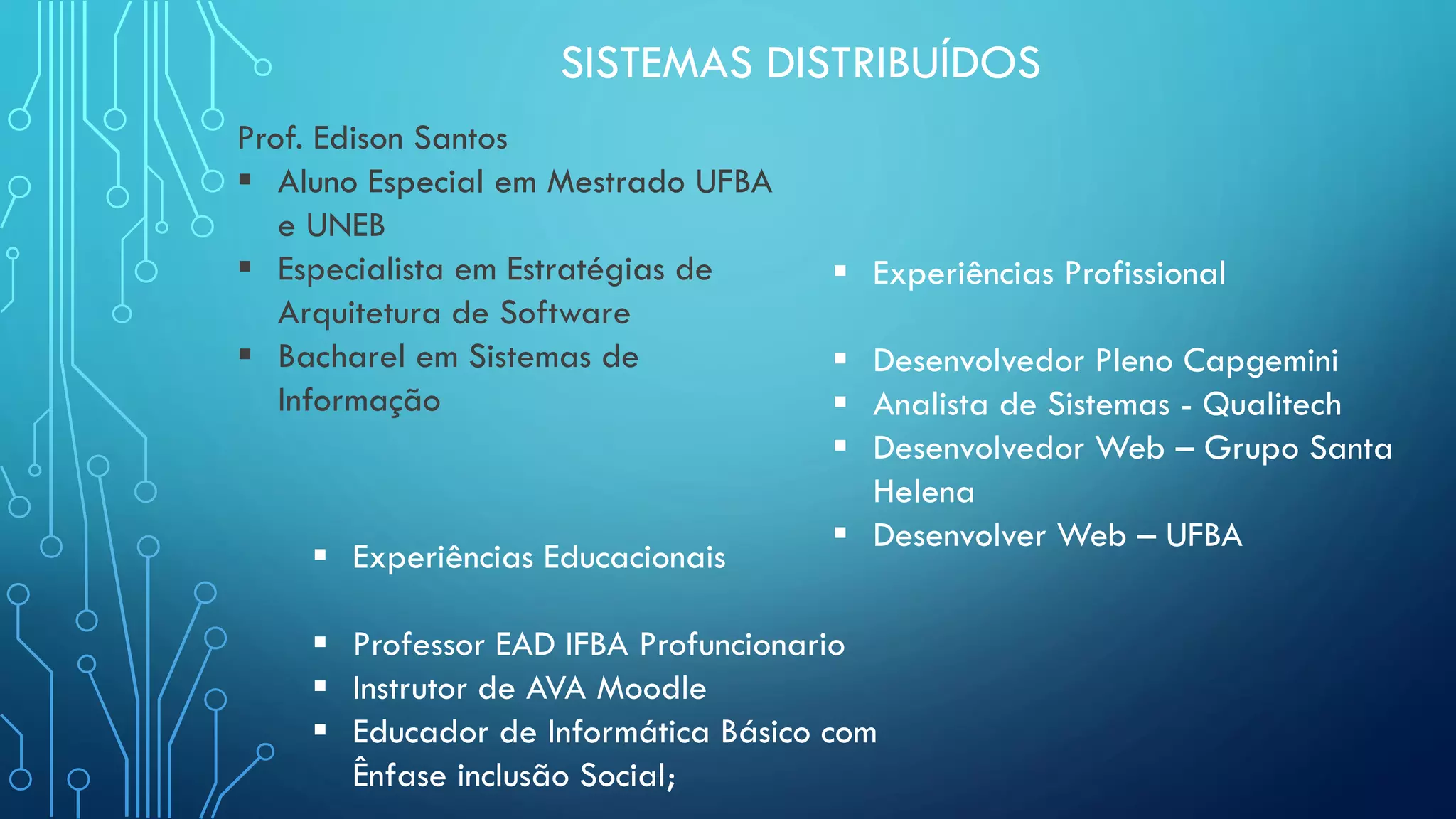 Sistemas Distribuídos - Aula 1
