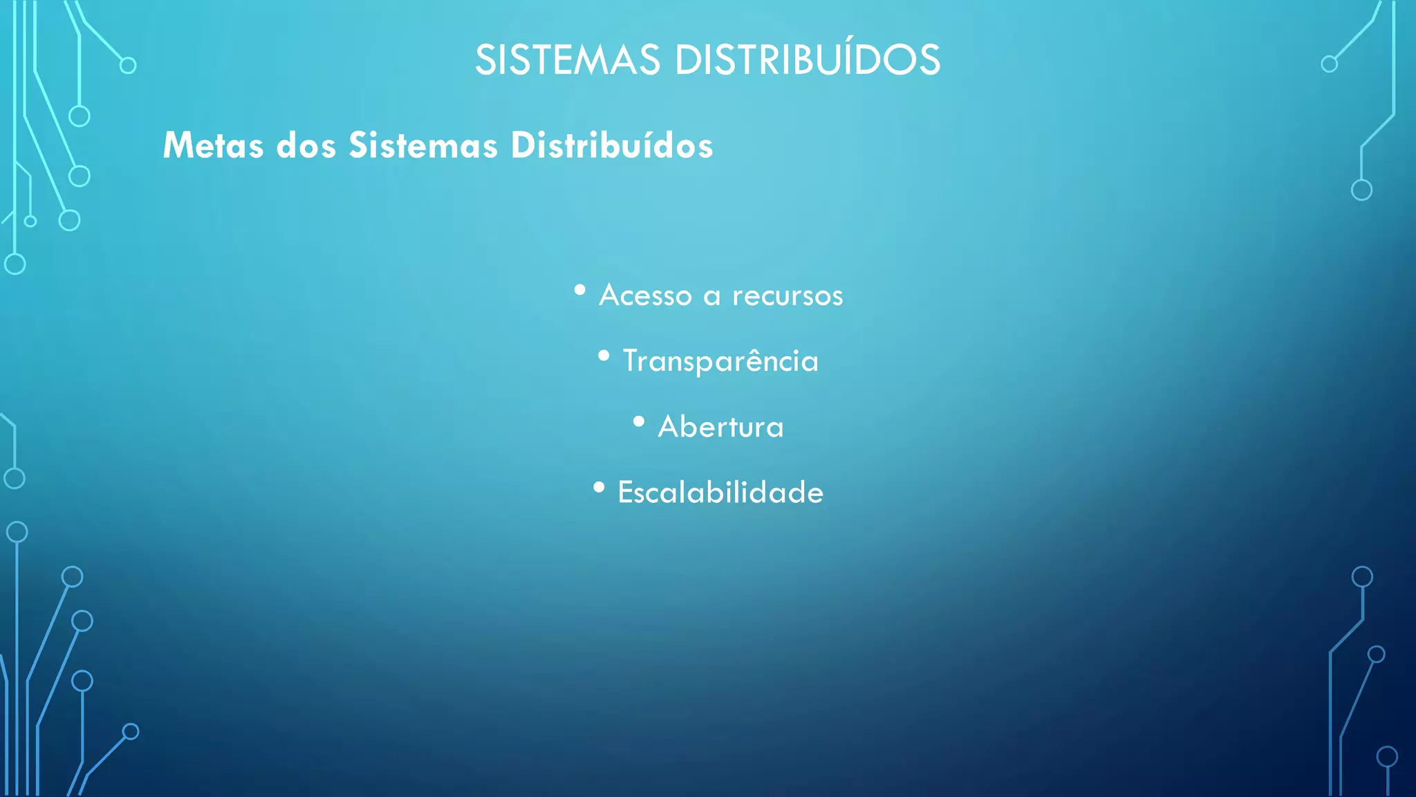 Sistemas Distribuídos - Aula 1