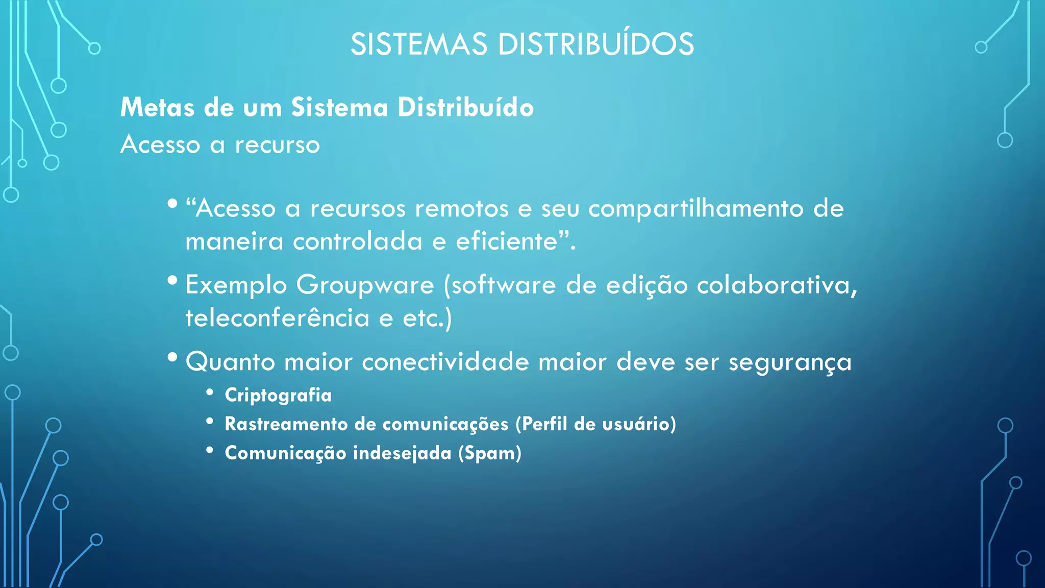 Sistemas Distribuídos - Aula 1
