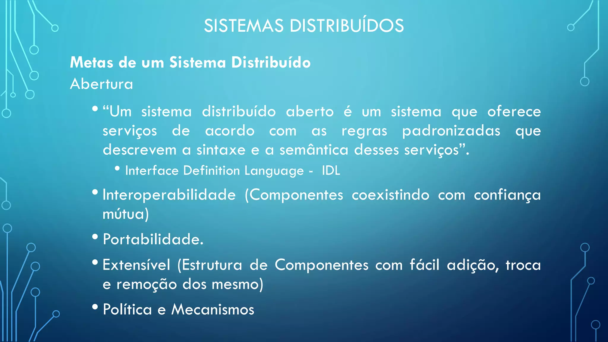 Sistemas Distribuídos - Aula 1