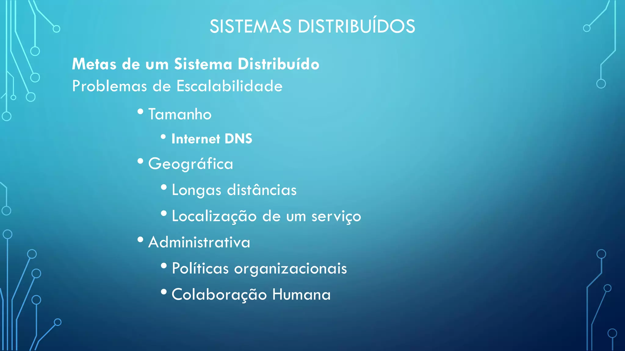 Sistemas Distribuídos - Aula 1
