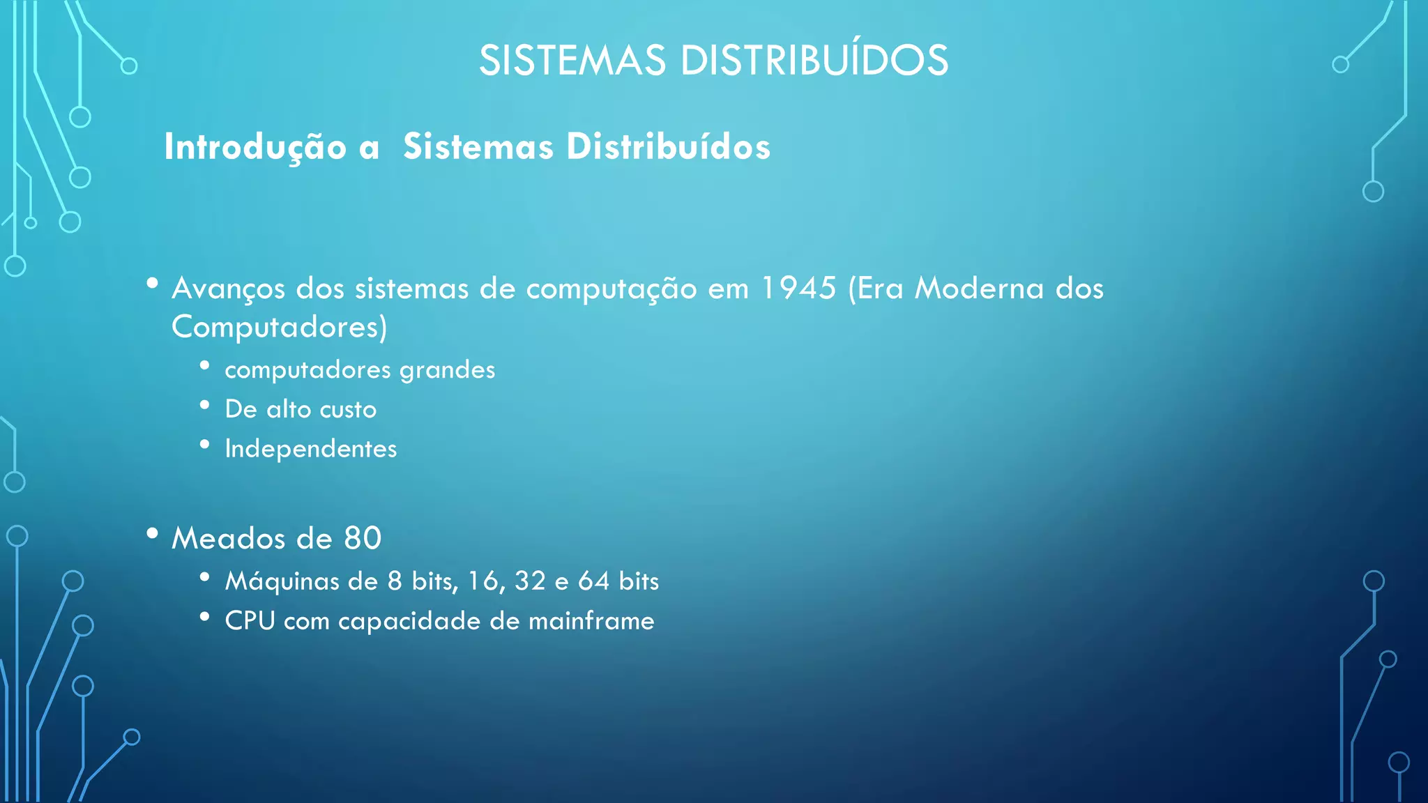 Sistemas Distribuídos - Aula 1