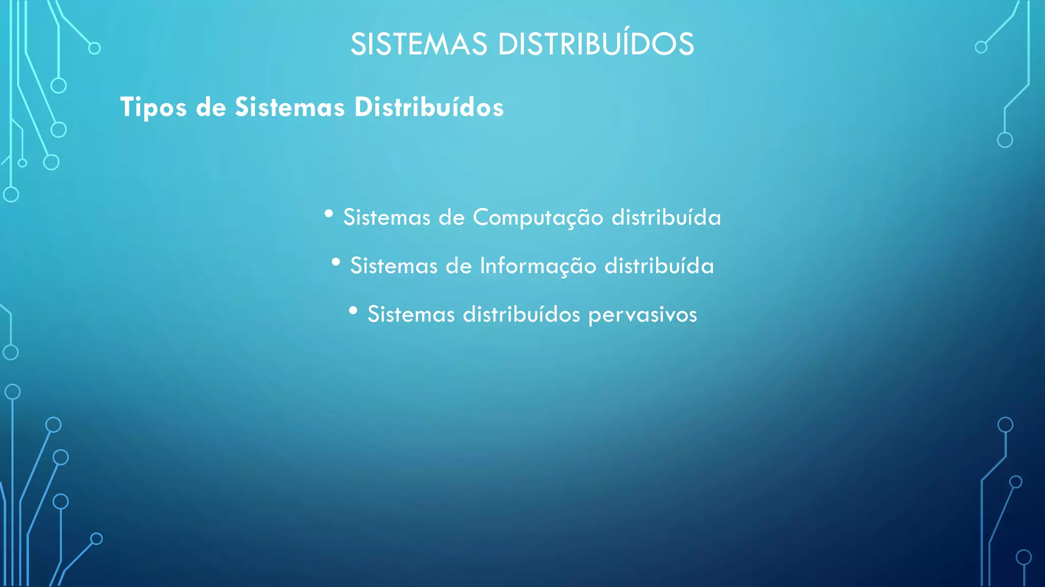 Sistemas Distribuídos - Aula 1